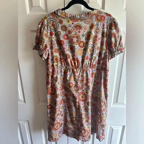Unbranded (tag cut out) 70s, Retro style floral print mini dress. - Picture 5 of 9